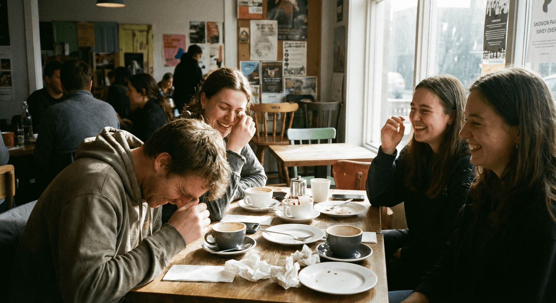 Person capturing a genuine moment